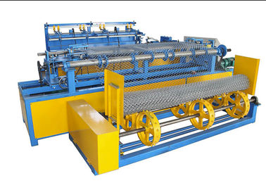 Double Spiral Wire Fence Making Machine / Diamond Mesh Wire Making Machine Automated
